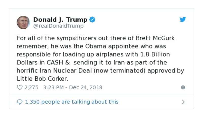 Post preview from Donald Trump