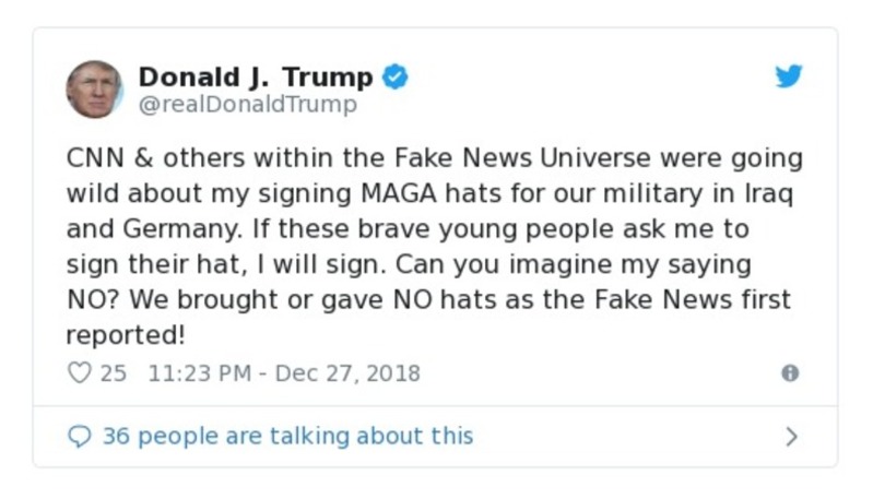 Post preview from Donald Trump