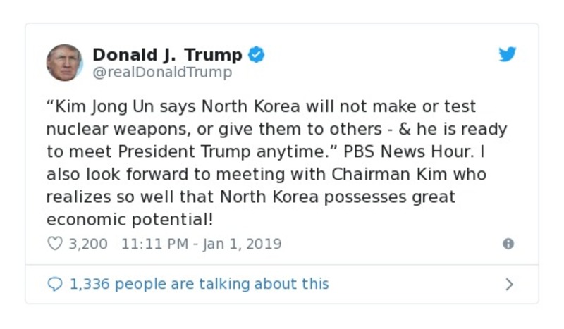 Post preview from Donald Trump