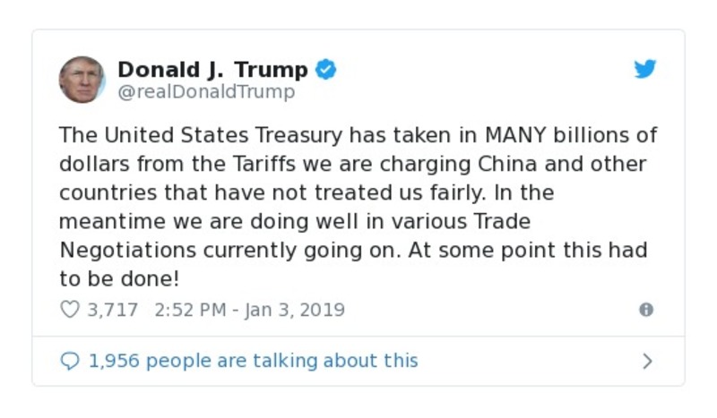 Post preview from Donald Trump