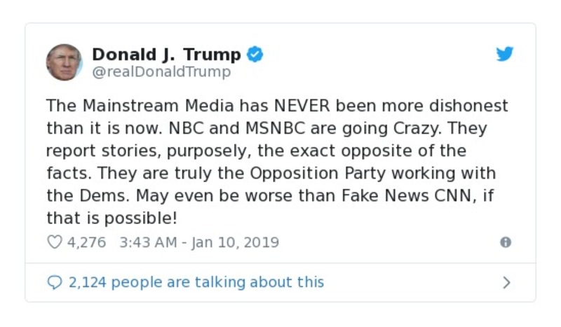 Post preview from Donald Trump