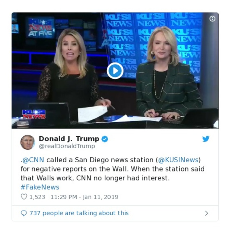 Post preview from Donald Trump