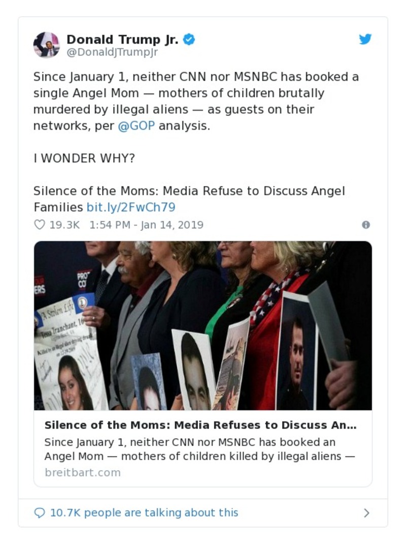 Post preview from Donald Trump