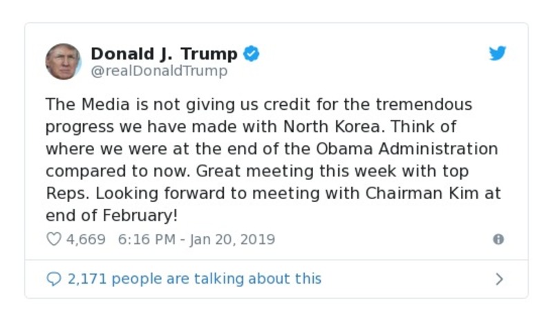 Post preview from Donald Trump