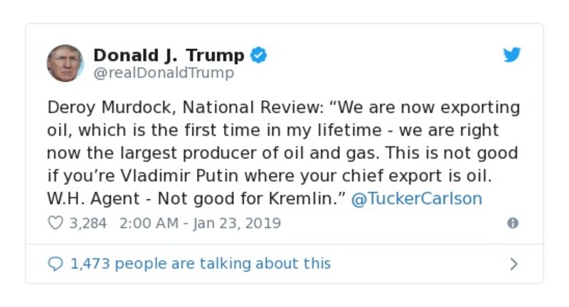 Post preview from Donald Trump