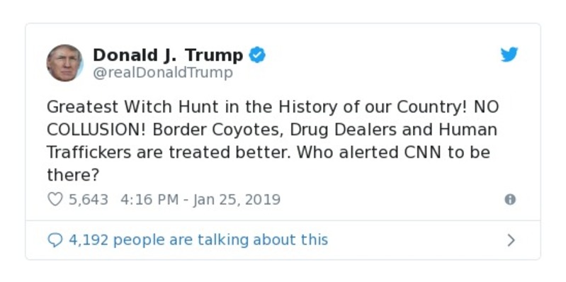 Post preview from Donald Trump