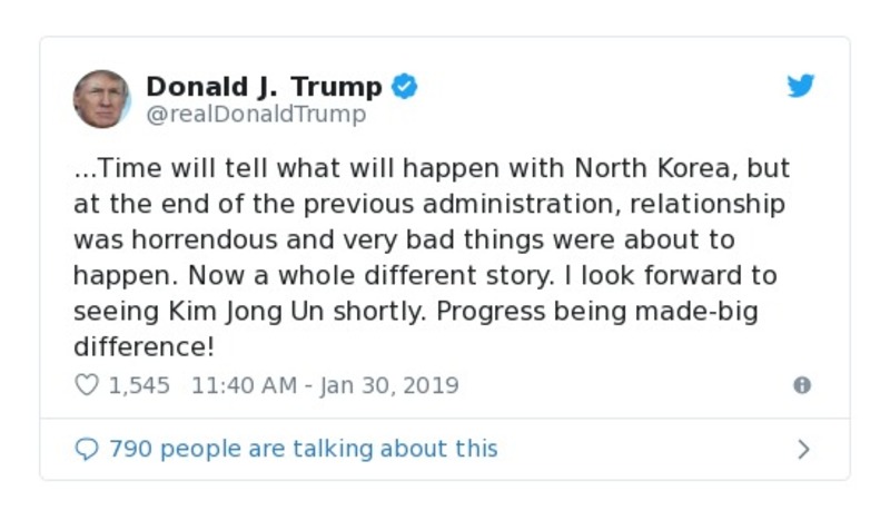 Post preview from Donald Trump