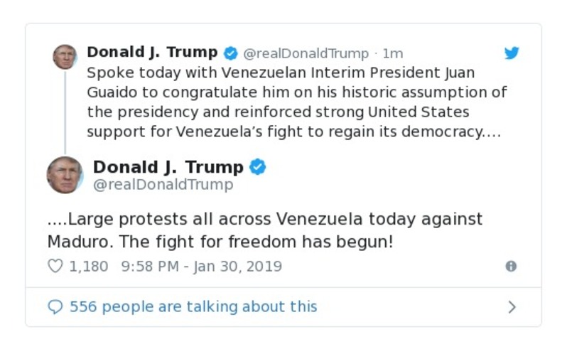 Post preview from Donald Trump