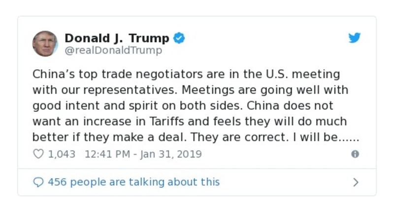 Post preview from Donald Trump