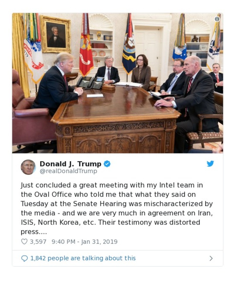 Post preview from Donald Trump