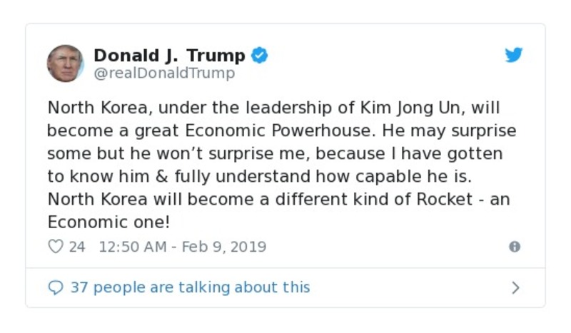 Post preview from Donald Trump