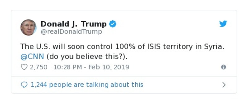 Post preview from Donald Trump