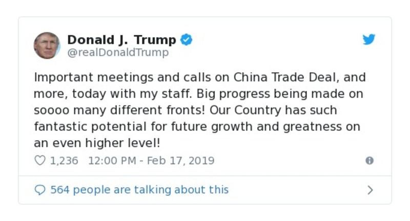 Post preview from Donald Trump