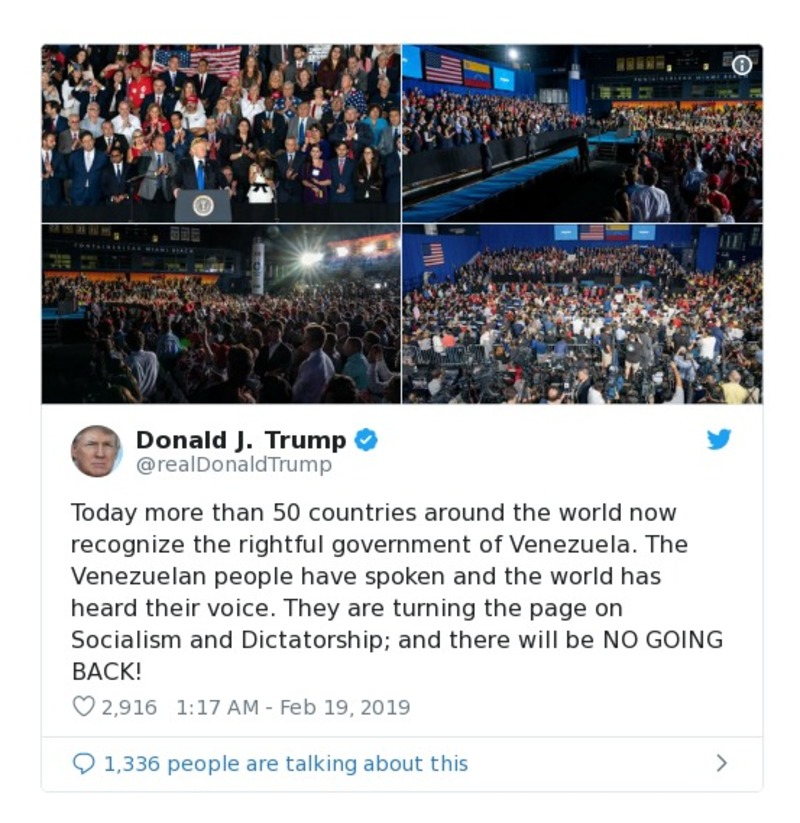 Post preview from Donald Trump