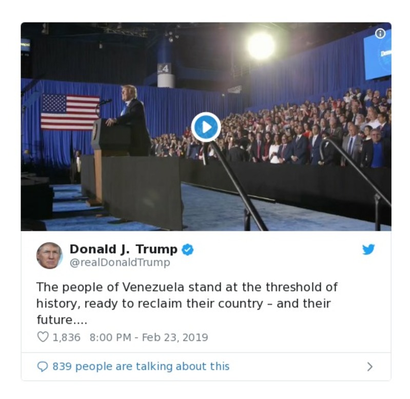 Post preview from Donald Trump