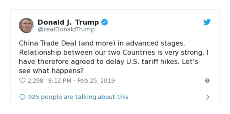 Post preview from Donald Trump