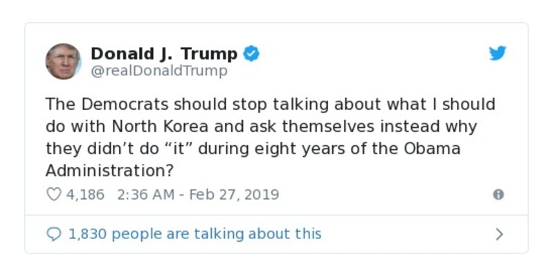 Post preview from Donald Trump