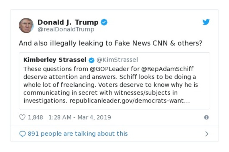 Post preview from Donald Trump