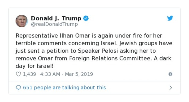 Post preview from Donald Trump