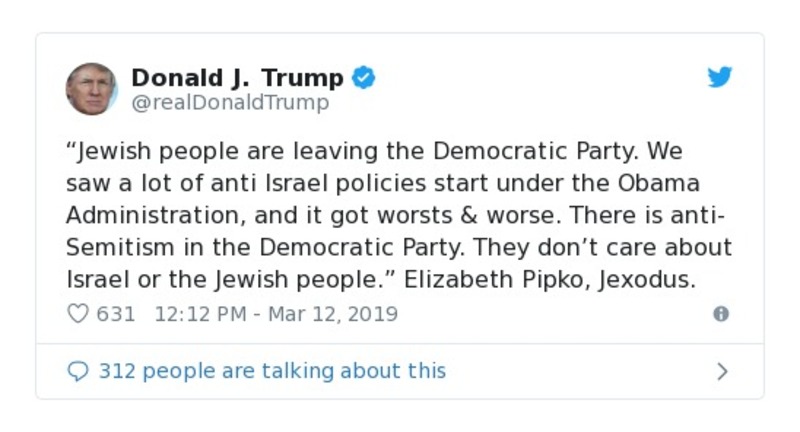 Post preview from Donald Trump