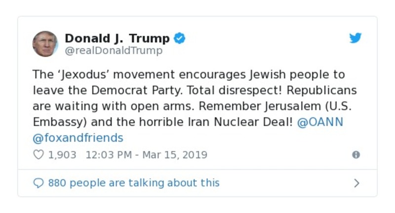 Post preview from Donald Trump