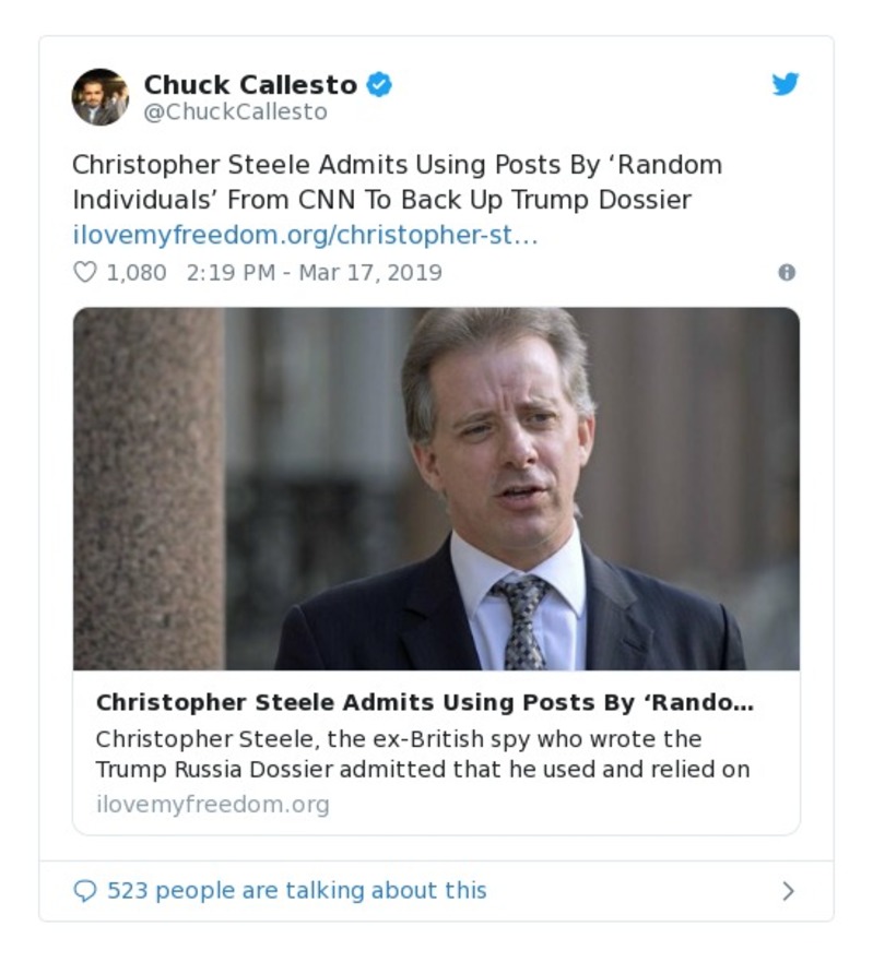 Post preview from Donald Trump