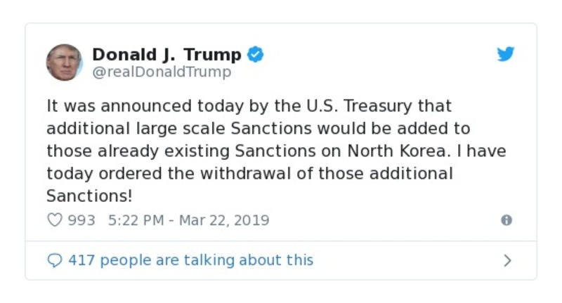 Post preview from Donald Trump