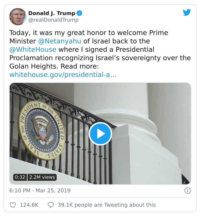 Post preview from Donald Trump