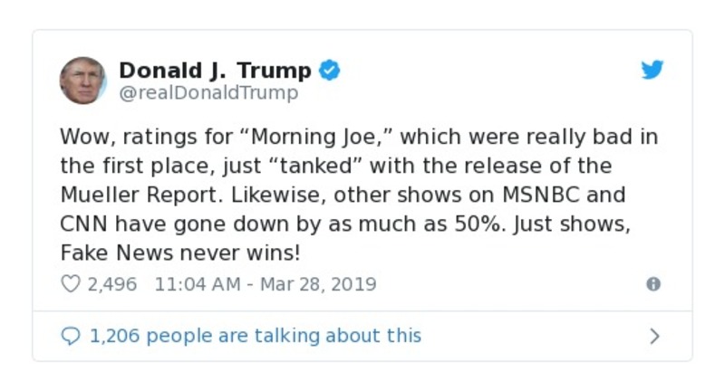 Post preview from Donald Trump