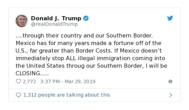 Post preview from Donald Trump