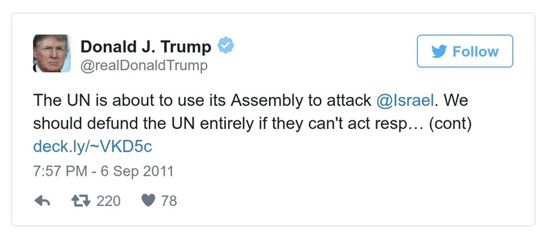 Post preview from Donald Trump