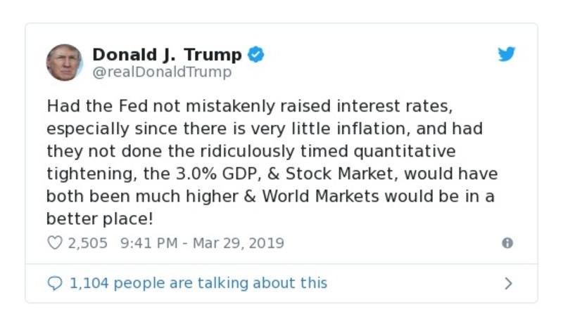 Post preview from Donald Trump