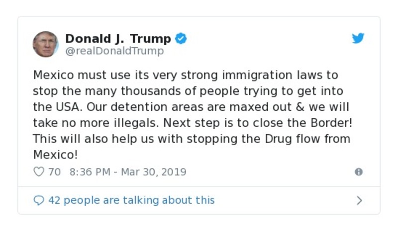 Post preview from Donald Trump