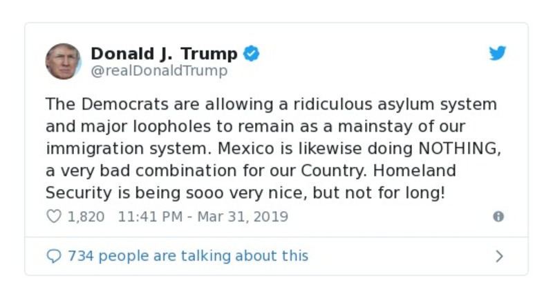 Post preview from Donald Trump