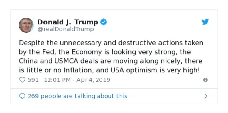 Post preview from Donald Trump