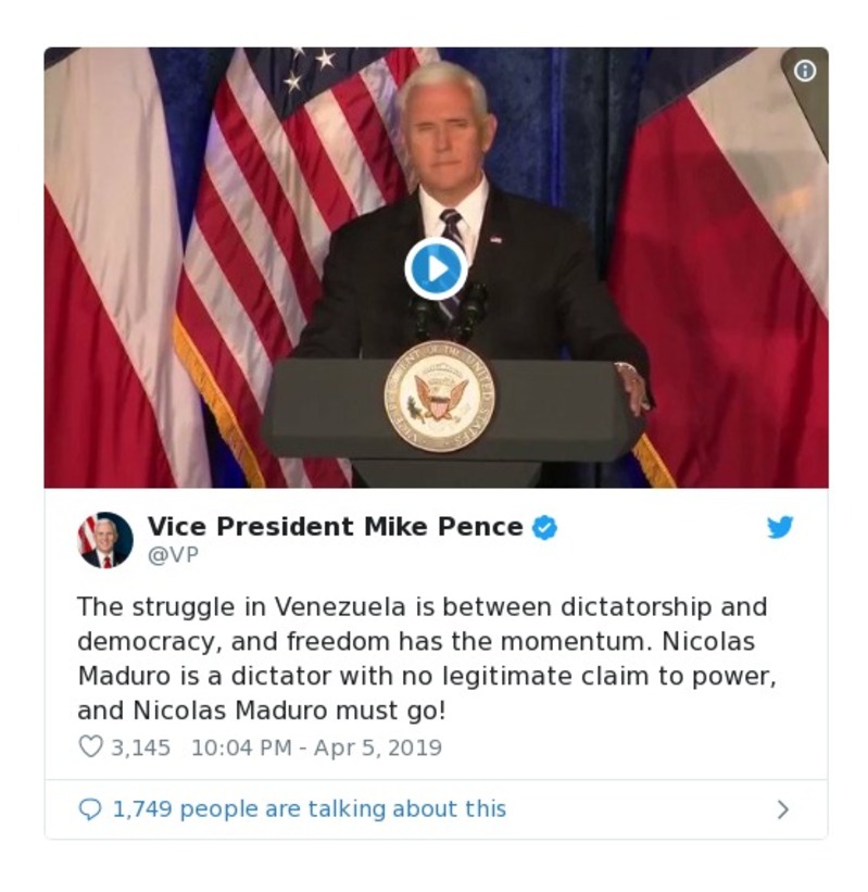 Post preview from Donald Trump