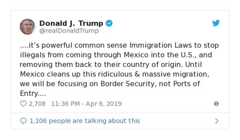 Post preview from Donald Trump