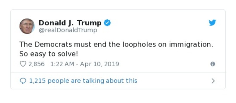 Post preview from Donald Trump