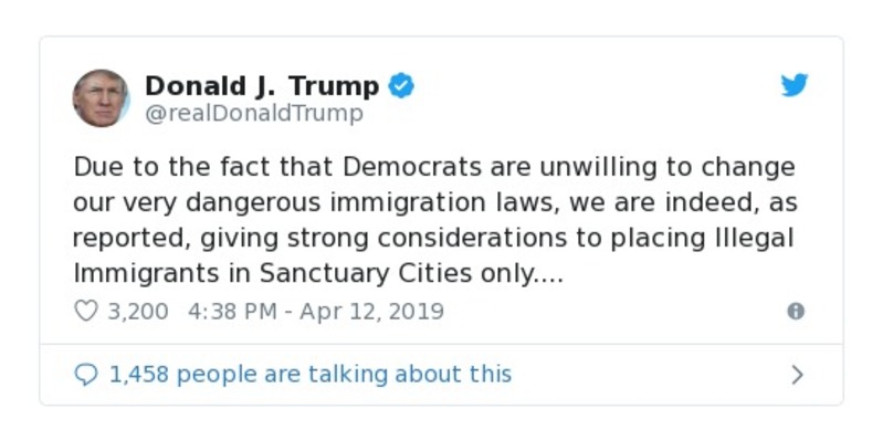 Post preview from Donald Trump