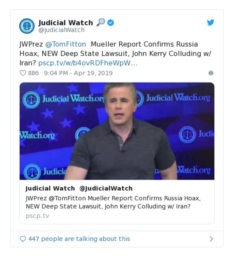 Post preview from Donald Trump