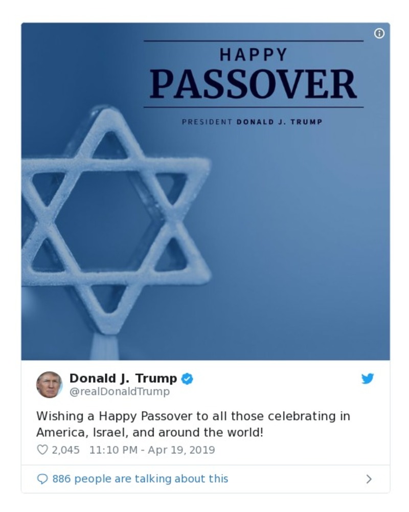 Post preview from Donald Trump