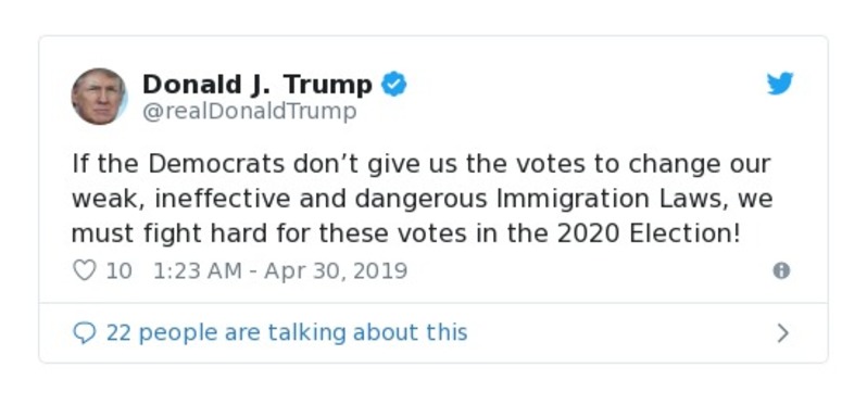 Post preview from Donald Trump