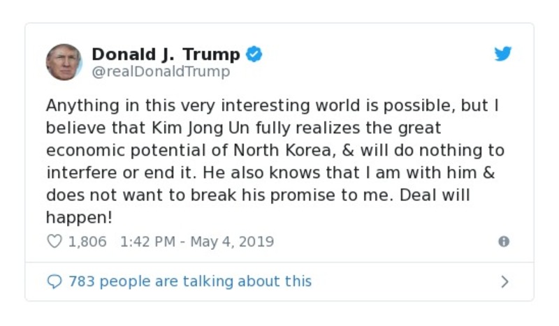 Post preview from Donald Trump