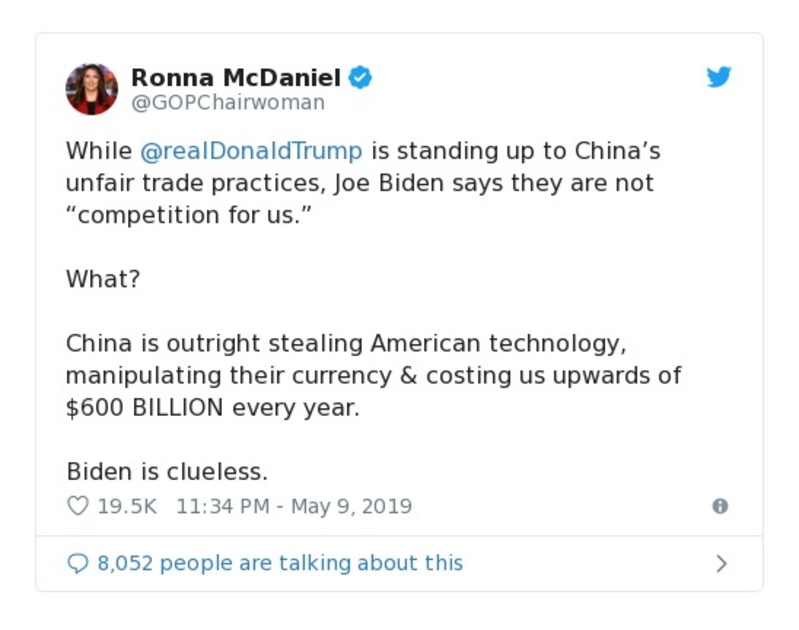 Post preview from Donald Trump