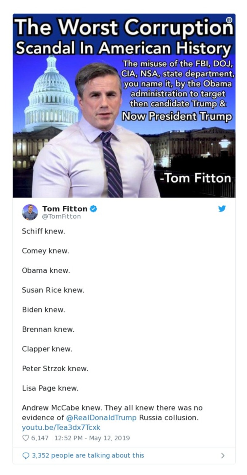 Post preview from Donald Trump