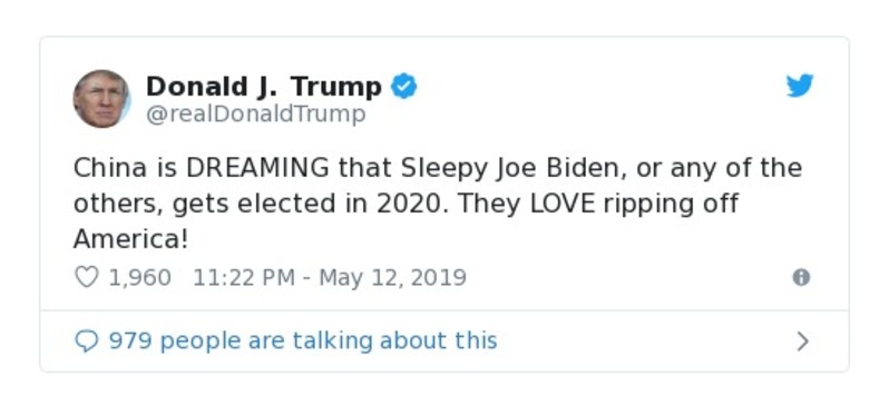 Post preview from Donald Trump