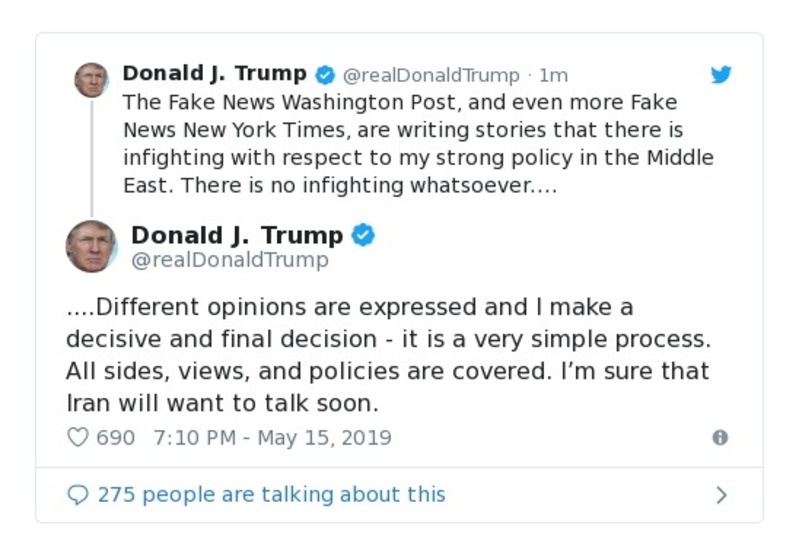 Post preview from Donald Trump