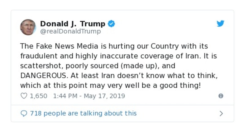 Post preview from Donald Trump