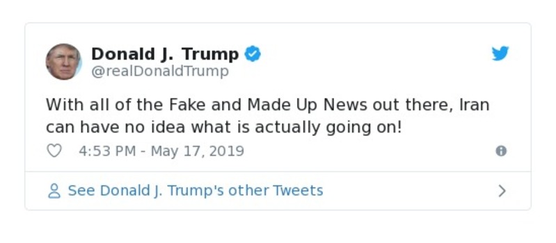 Post preview from Donald Trump