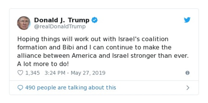 Post preview from Donald Trump